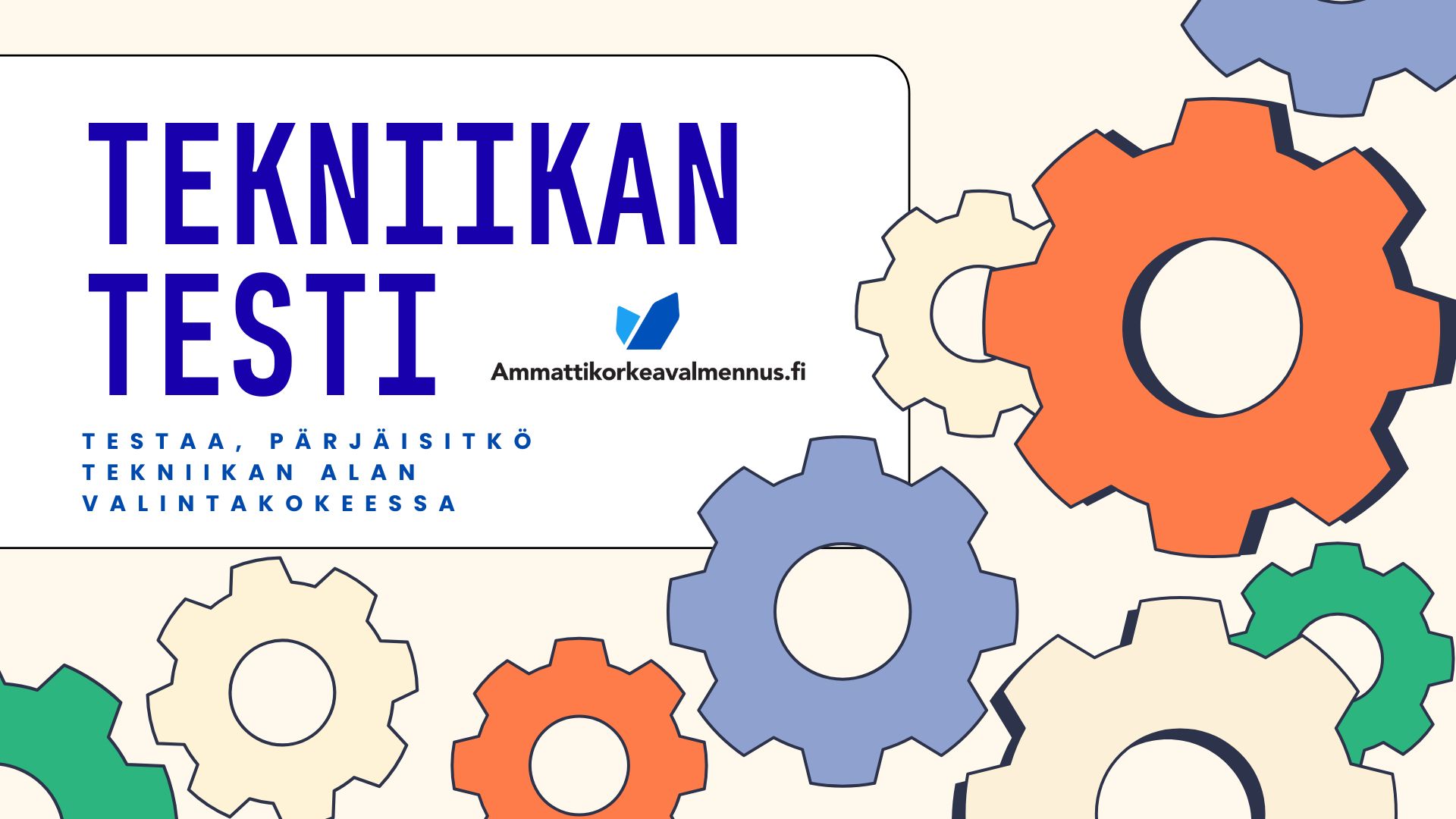 Tee Tekniikan alan testi.